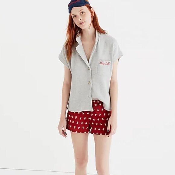 MADEWELL SLEEPTIGHT PAJAMAS TOP SIZE M - Picture 1 of 7